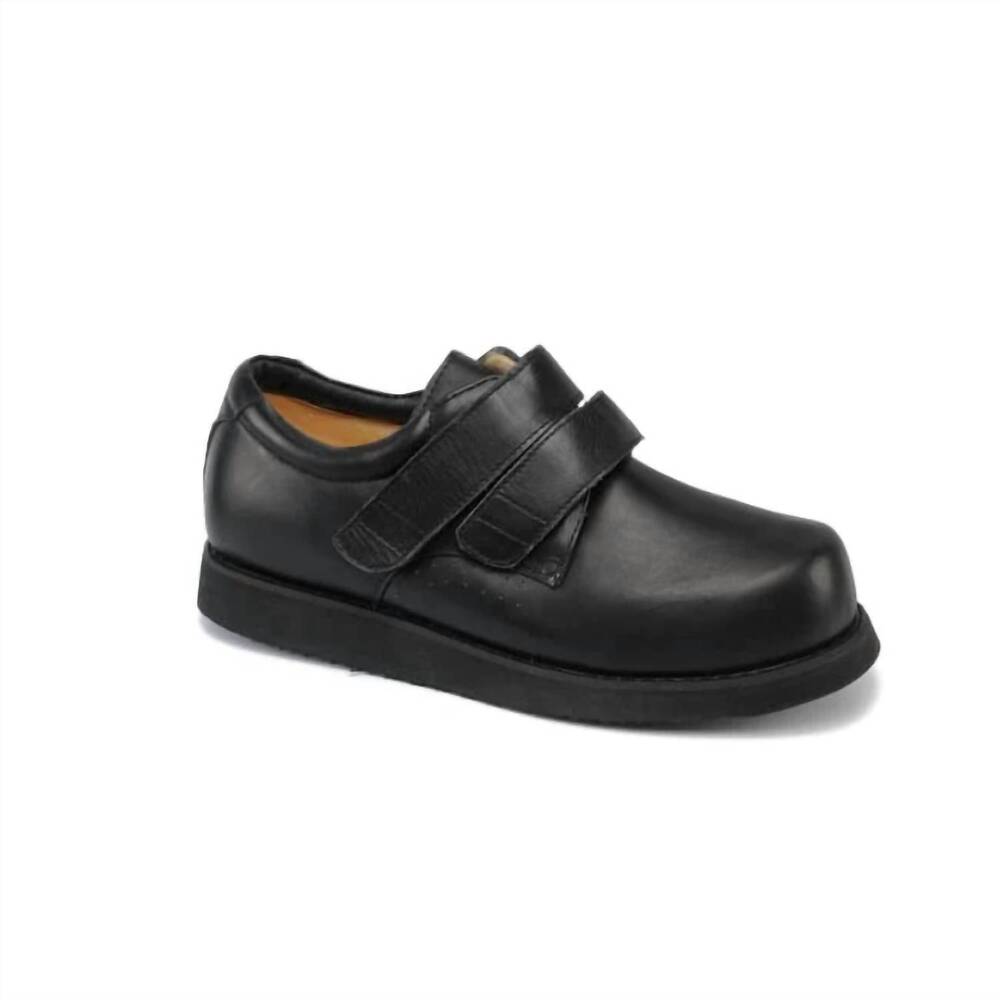 NEW MT. EMEY men's triple depth with straps shoes in black
